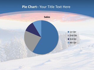 Christmas Hoarfrost Highlands PowerPoint Template