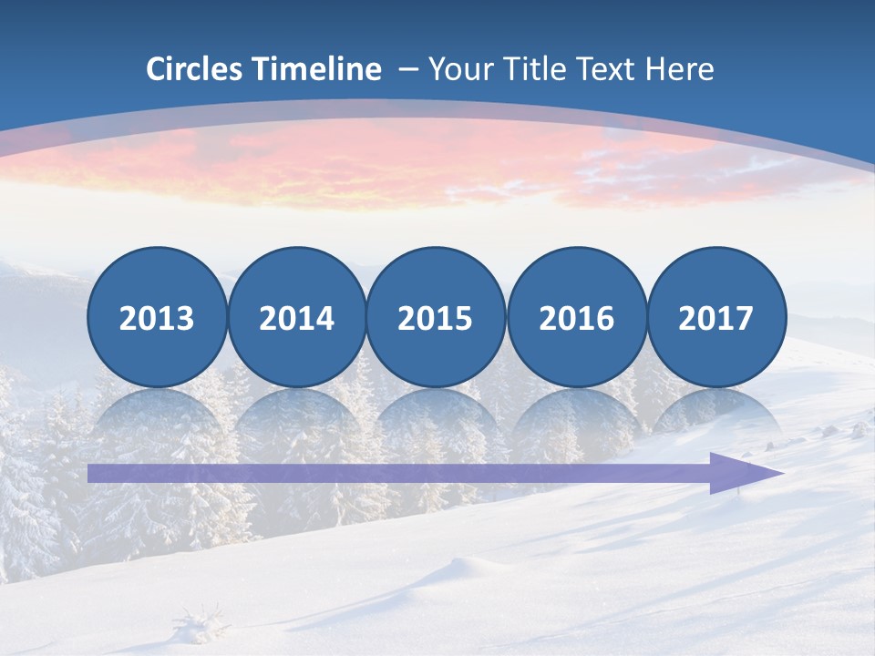 Christmas Hoarfrost Highlands PowerPoint Template