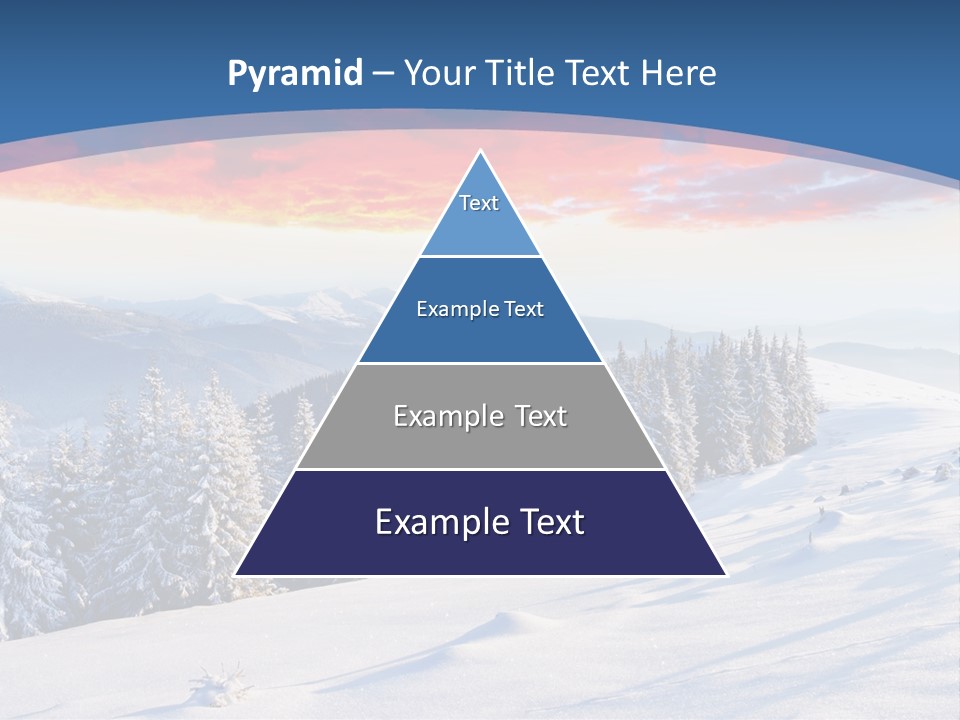 Christmas Hoarfrost Highlands PowerPoint Template