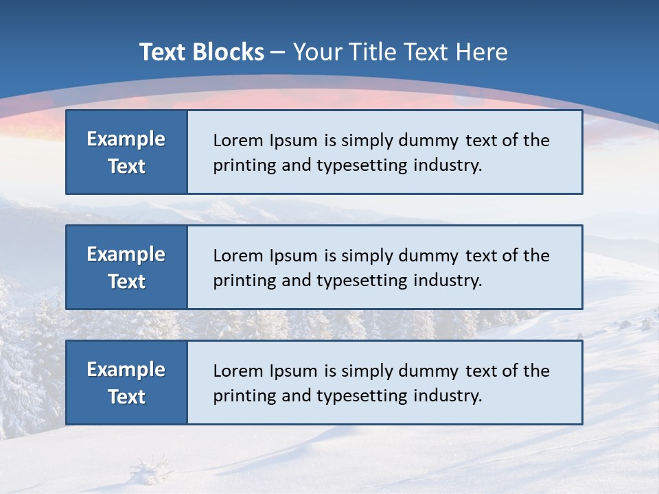 Christmas Hoarfrost Highlands PowerPoint Template
