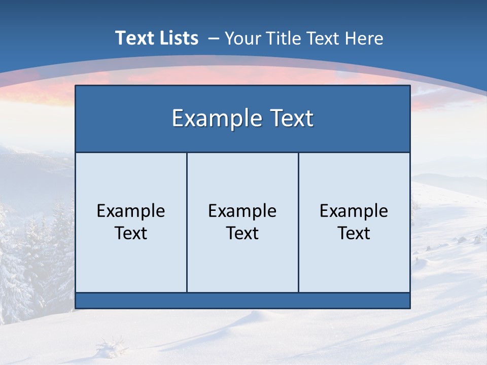 Christmas Hoarfrost Highlands PowerPoint Template