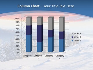 Christmas Hoarfrost Highlands PowerPoint Template