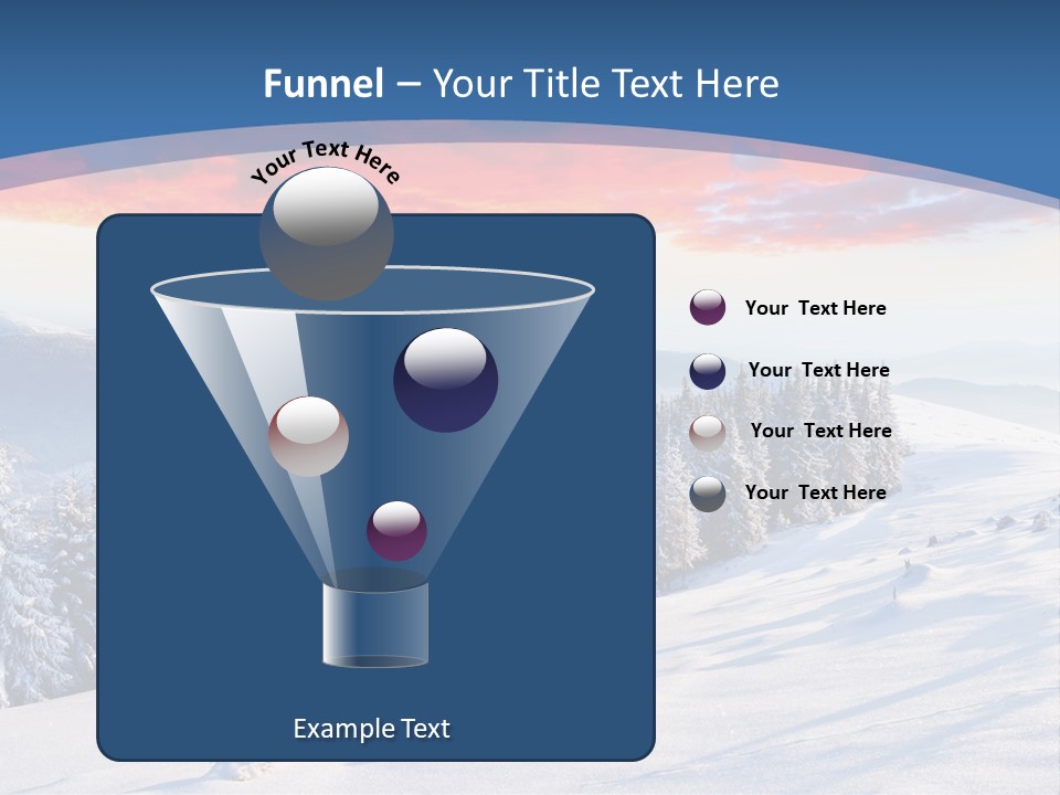 Christmas Hoarfrost Highlands PowerPoint Template