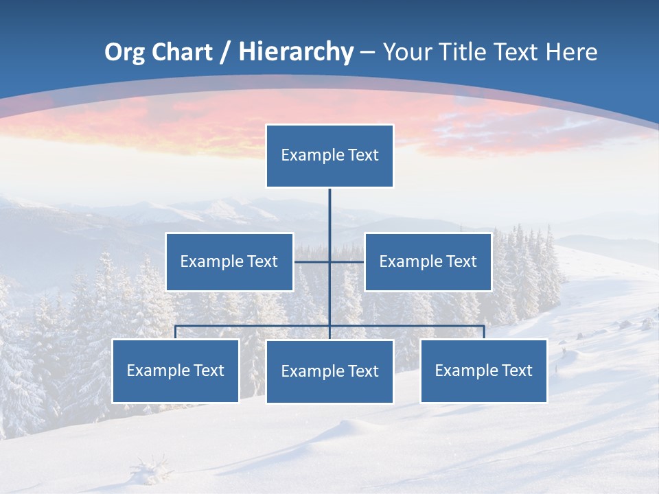 Christmas Hoarfrost Highlands PowerPoint Template