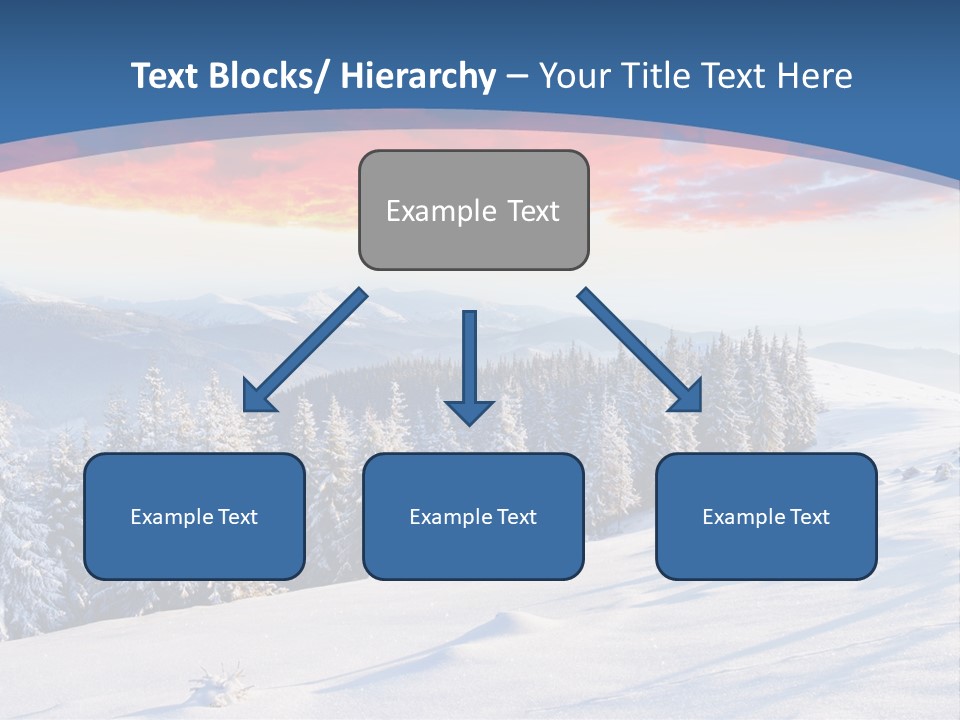 Christmas Hoarfrost Highlands PowerPoint Template