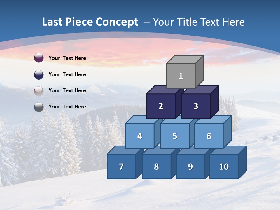 Christmas Hoarfrost Highlands PowerPoint Template