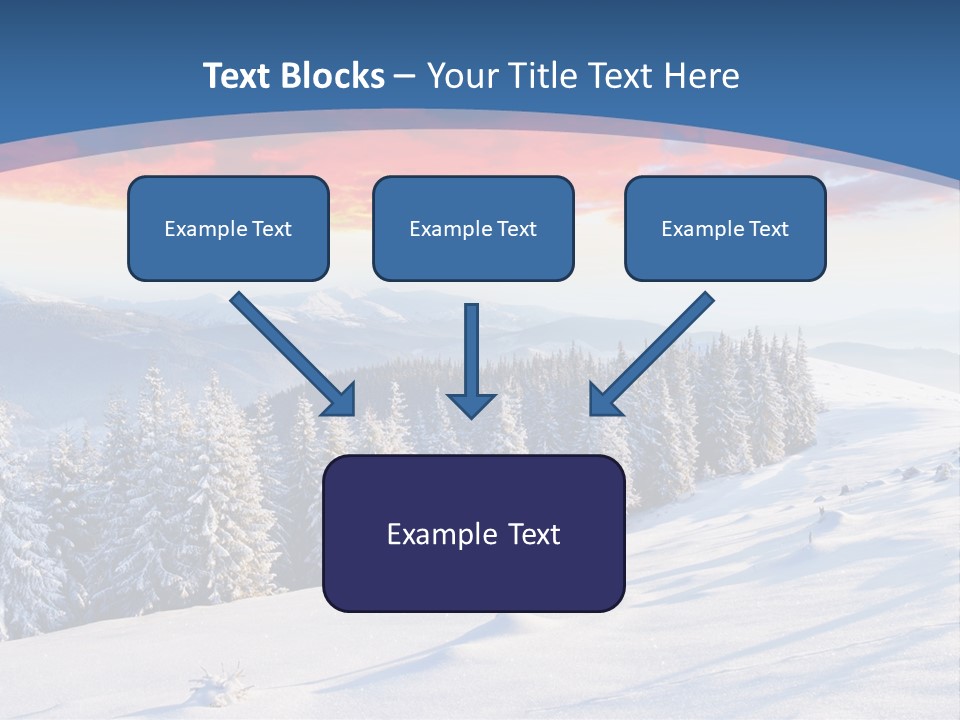 Christmas Hoarfrost Highlands PowerPoint Template