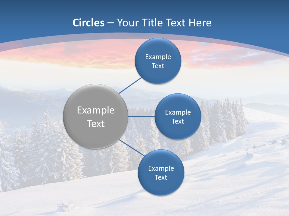 Christmas Hoarfrost Highlands PowerPoint Template