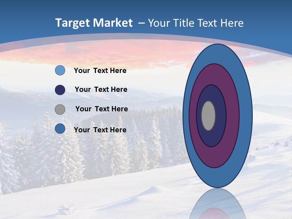 Christmas Hoarfrost Highlands PowerPoint Template