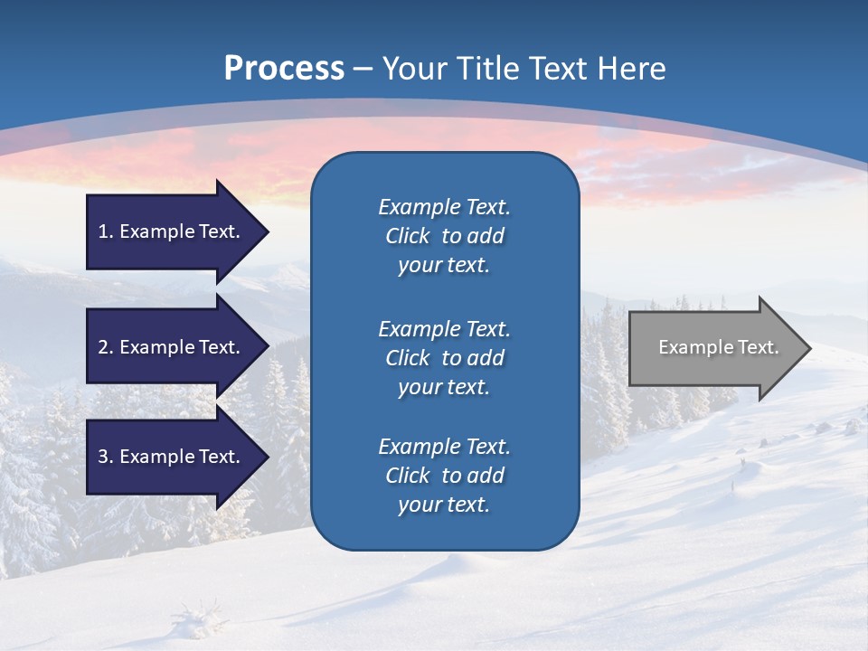 Christmas Hoarfrost Highlands PowerPoint Template