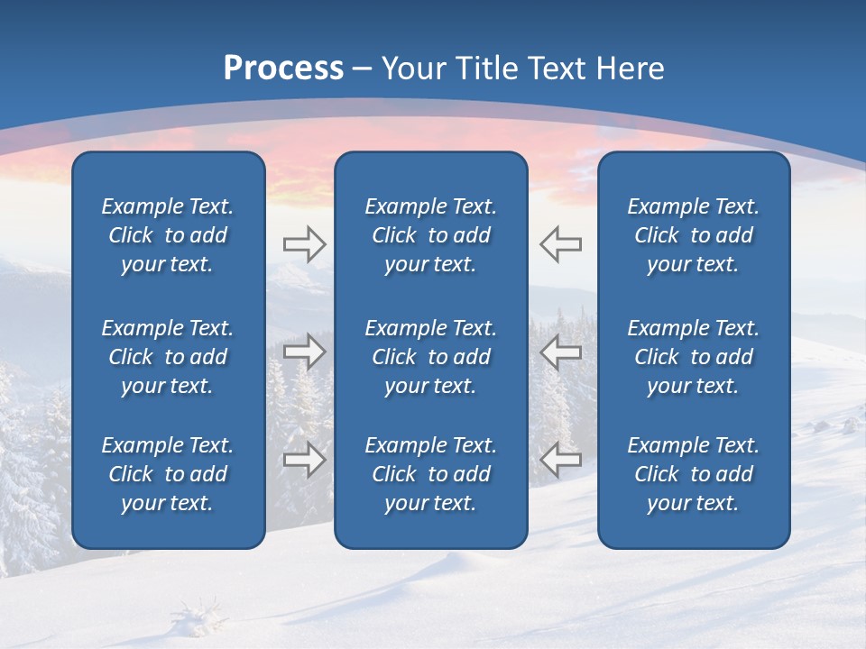 Christmas Hoarfrost Highlands PowerPoint Template