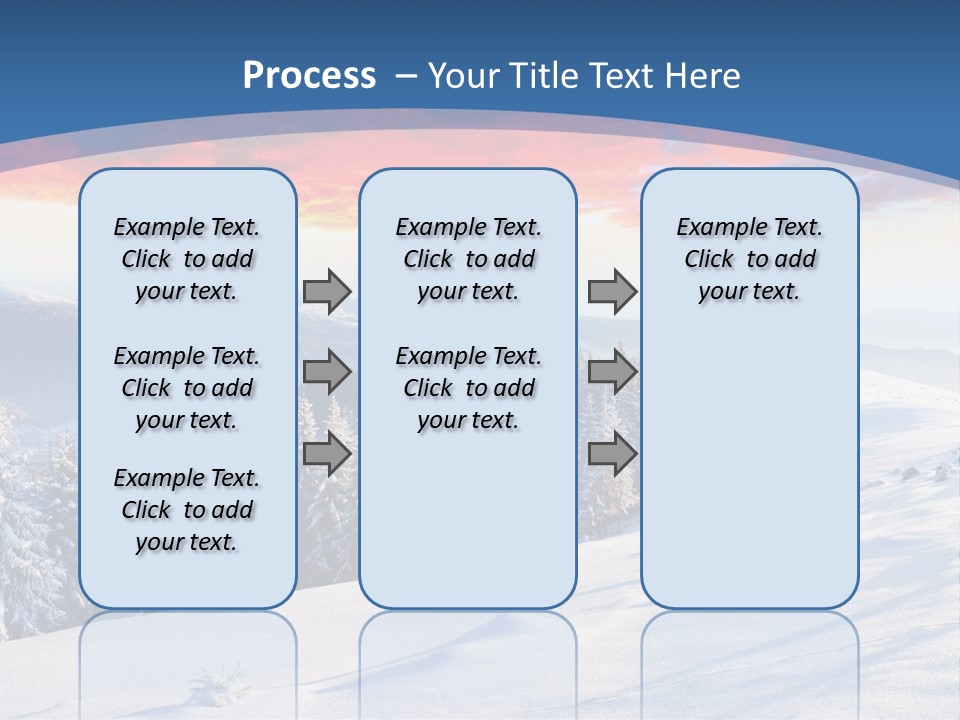 Christmas Hoarfrost Highlands PowerPoint Template