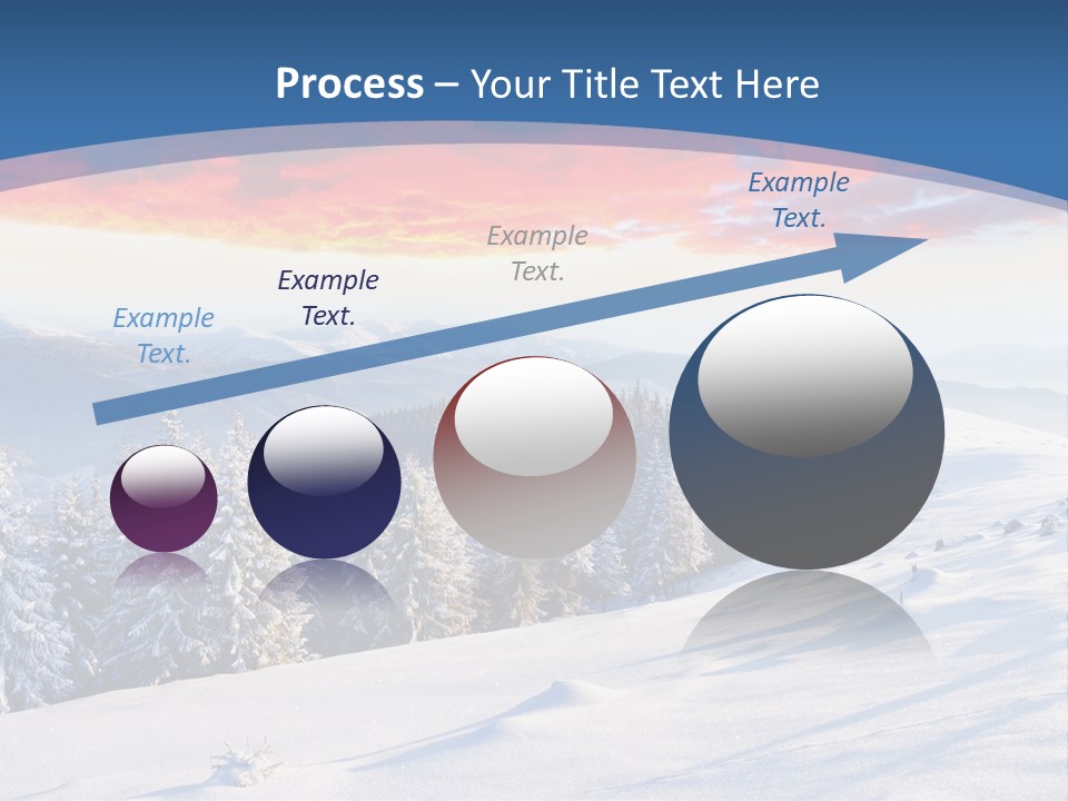 Christmas Hoarfrost Highlands PowerPoint Template