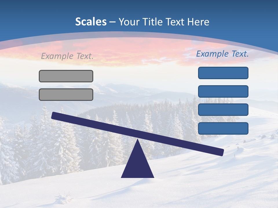 Christmas Hoarfrost Highlands PowerPoint Template