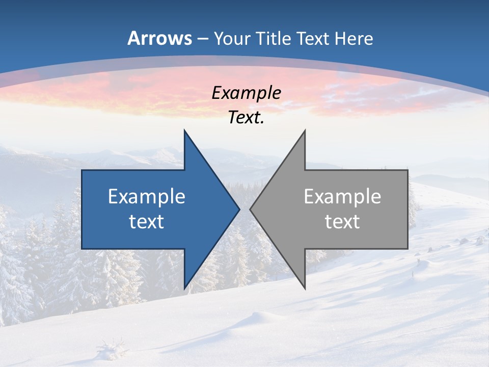Christmas Hoarfrost Highlands PowerPoint Template