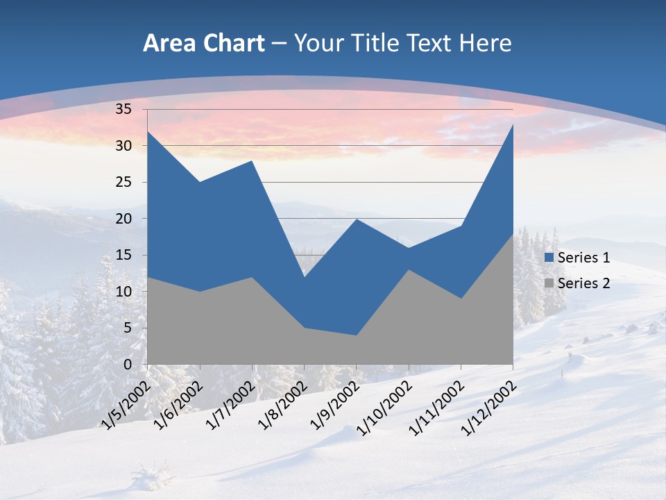 Christmas Hoarfrost Highlands PowerPoint Template