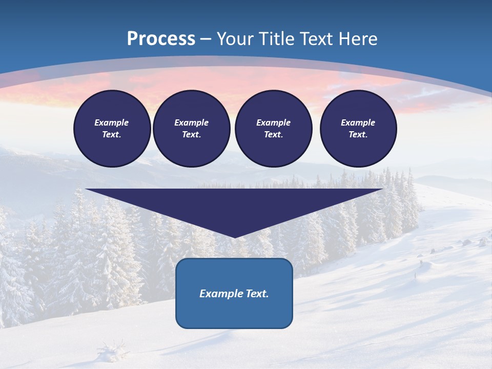 Christmas Hoarfrost Highlands PowerPoint Template