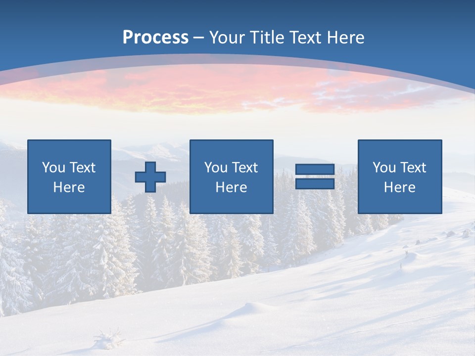 Christmas Hoarfrost Highlands PowerPoint Template