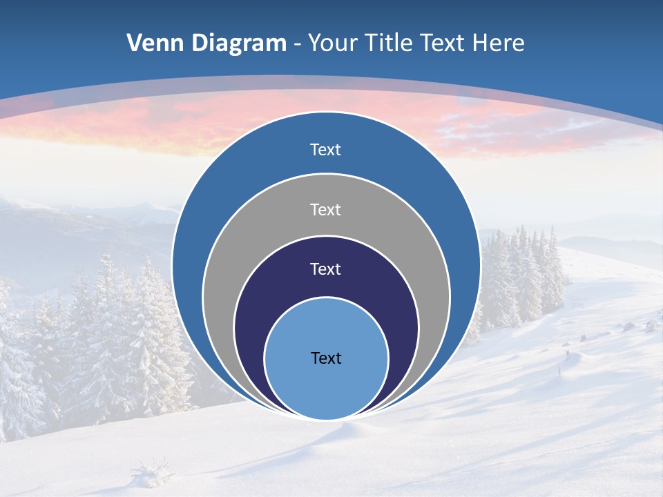 Christmas Hoarfrost Highlands PowerPoint Template