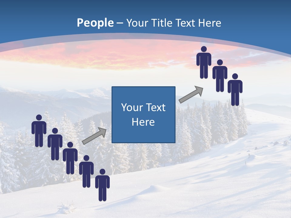 Christmas Hoarfrost Highlands PowerPoint Template