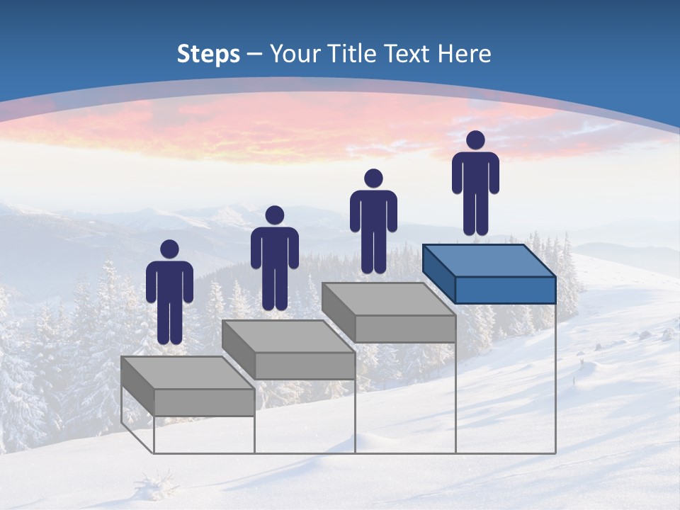 Christmas Hoarfrost Highlands PowerPoint Template