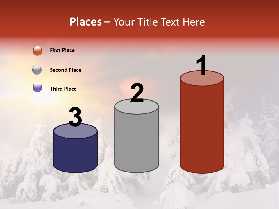 Travel Sunrise Tree PowerPoint Template