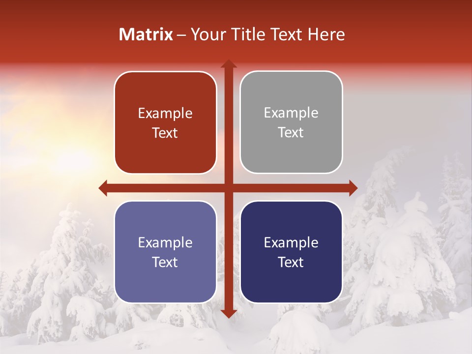 Travel Sunrise Tree PowerPoint Template