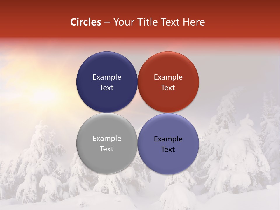 Travel Sunrise Tree PowerPoint Template