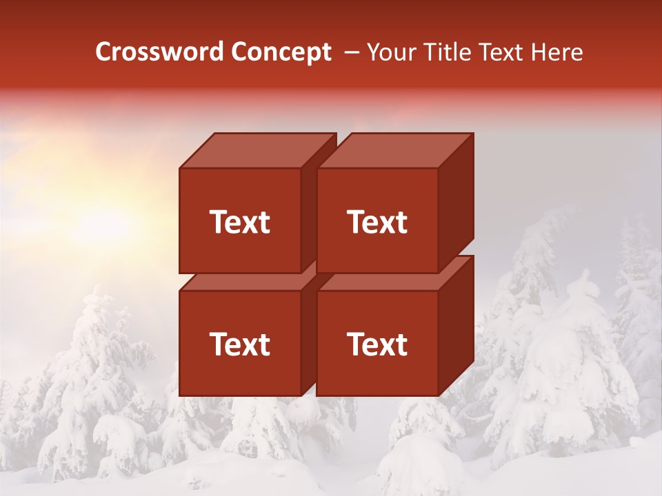 Travel Sunrise Tree PowerPoint Template