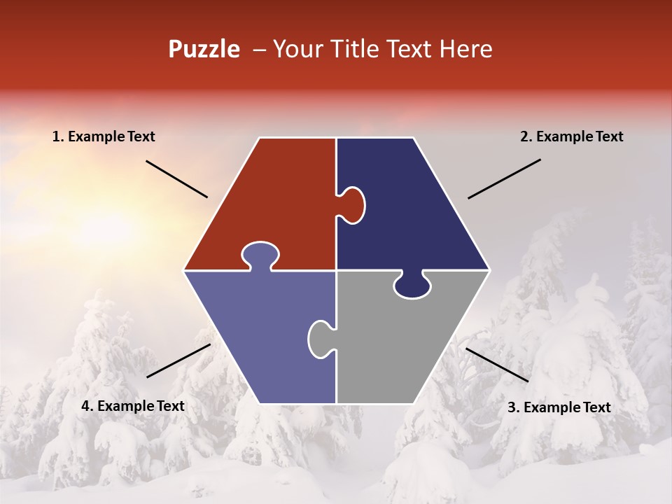 Travel Sunrise Tree PowerPoint Template