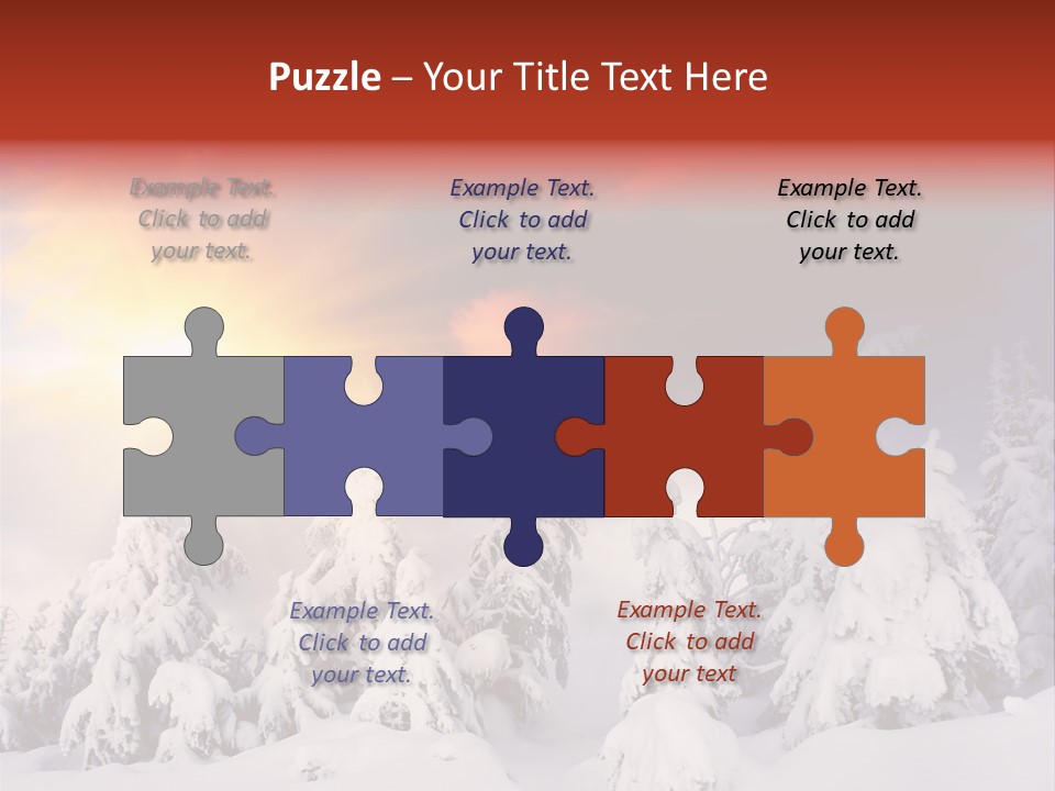 Travel Sunrise Tree PowerPoint Template