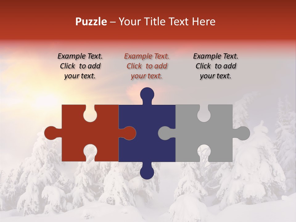 Travel Sunrise Tree PowerPoint Template