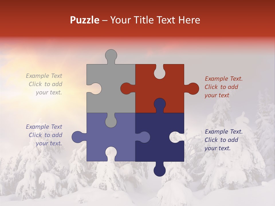 Travel Sunrise Tree PowerPoint Template