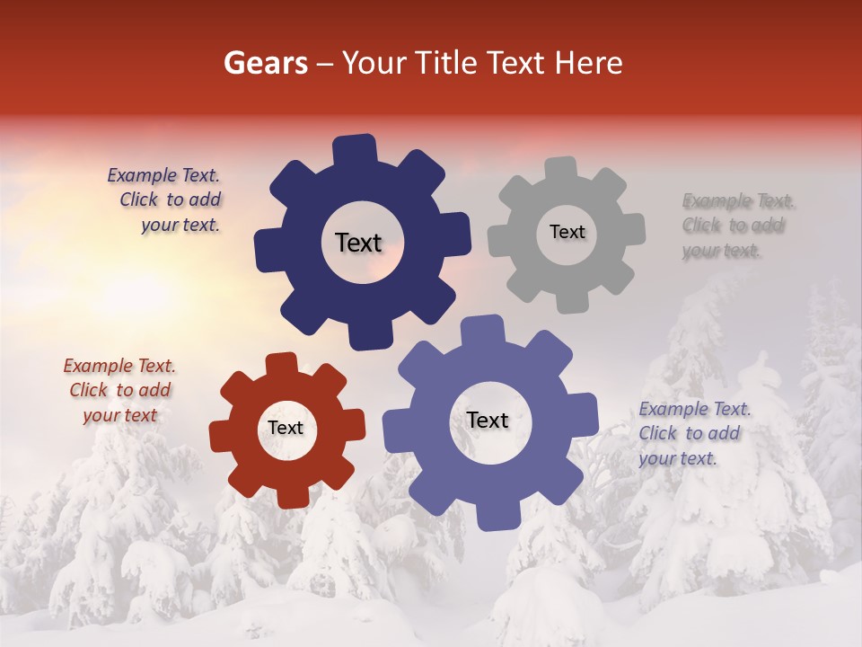 Travel Sunrise Tree PowerPoint Template