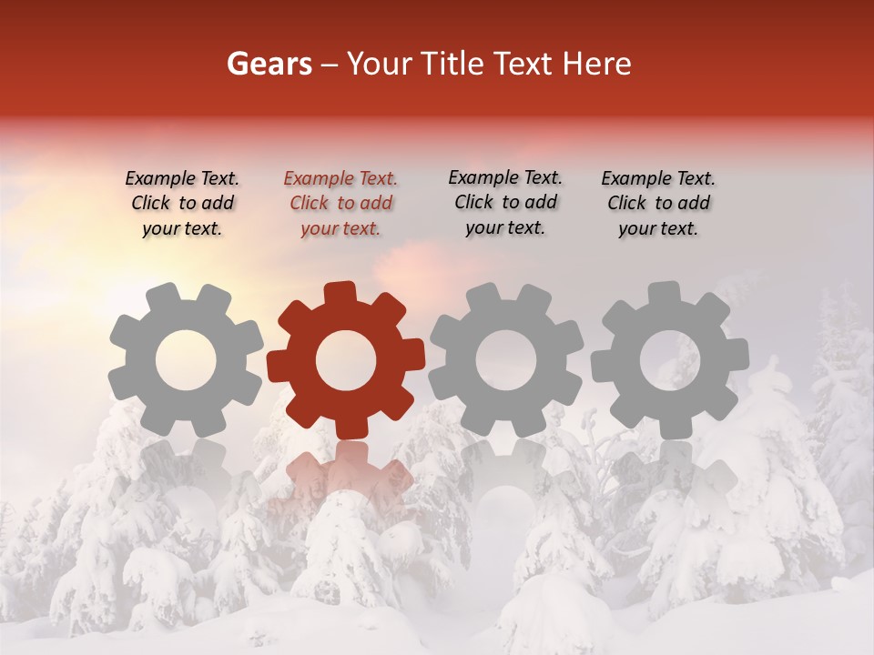 Travel Sunrise Tree PowerPoint Template