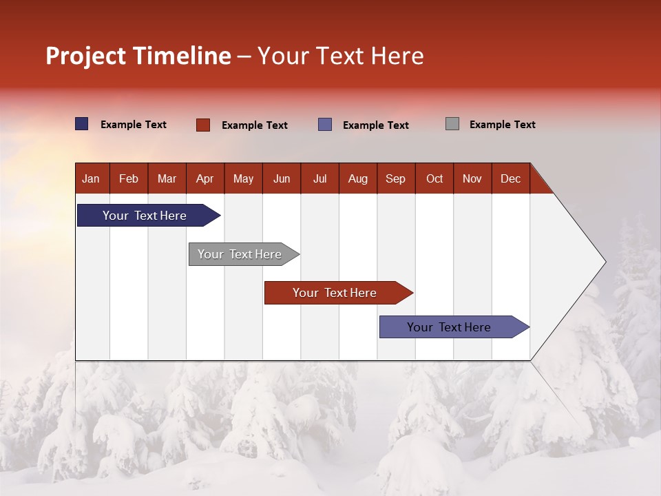Travel Sunrise Tree PowerPoint Template