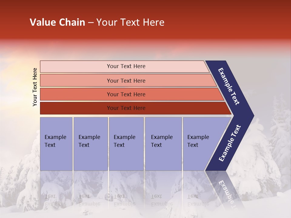 Travel Sunrise Tree PowerPoint Template