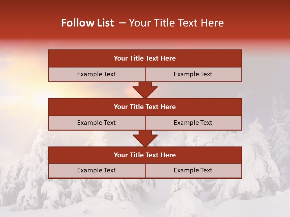 Travel Sunrise Tree PowerPoint Template