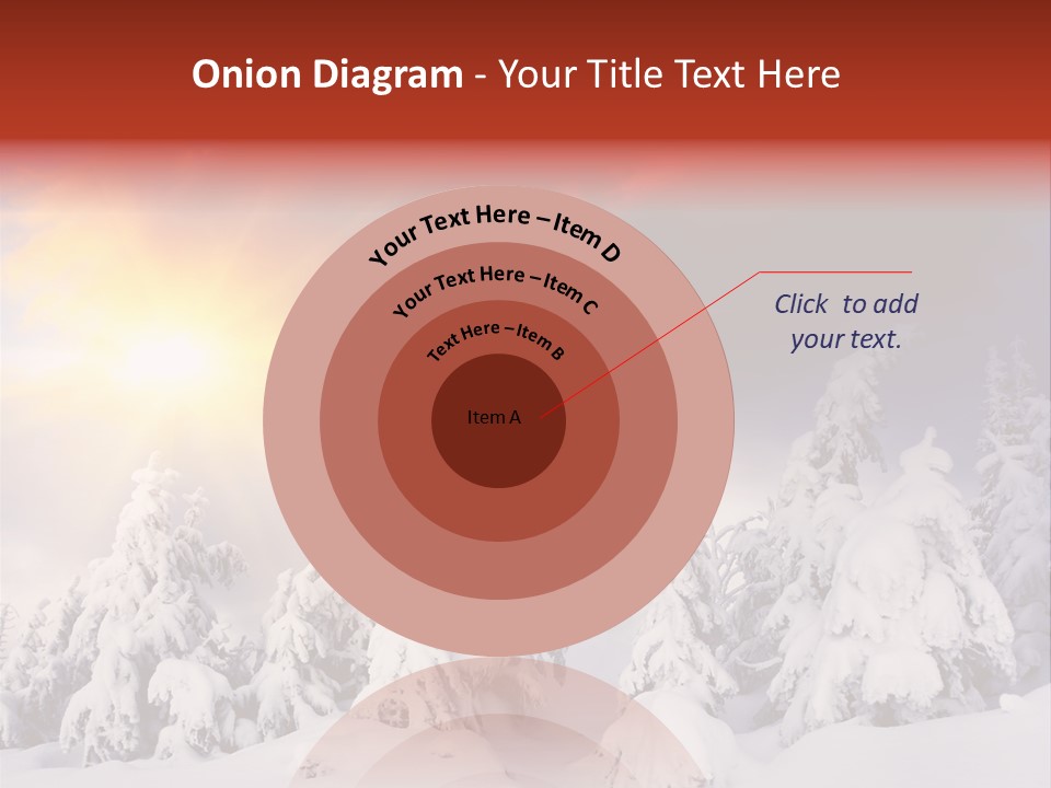 Travel Sunrise Tree PowerPoint Template