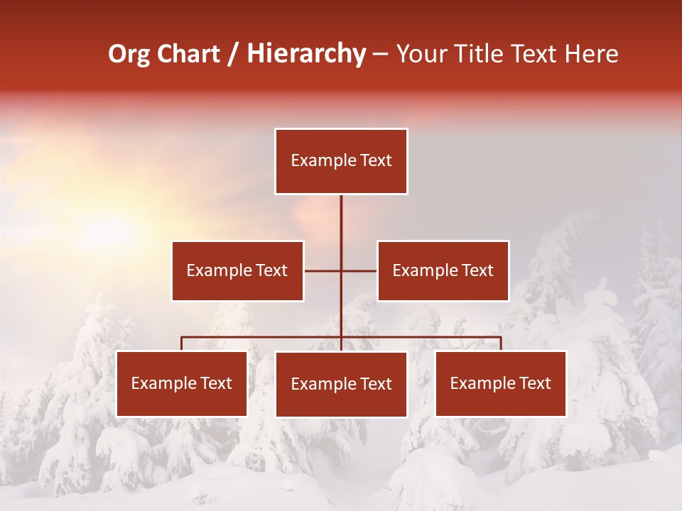 Travel Sunrise Tree PowerPoint Template