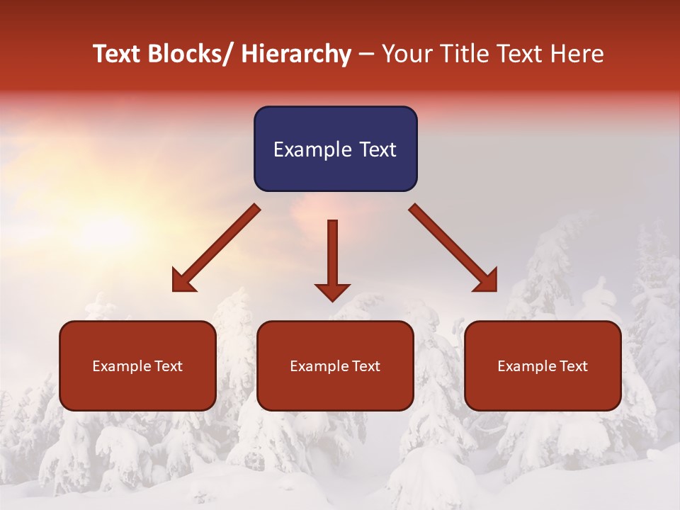 Travel Sunrise Tree PowerPoint Template