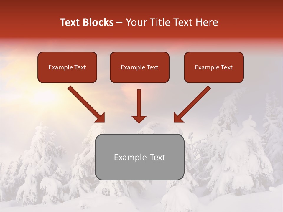 Travel Sunrise Tree PowerPoint Template