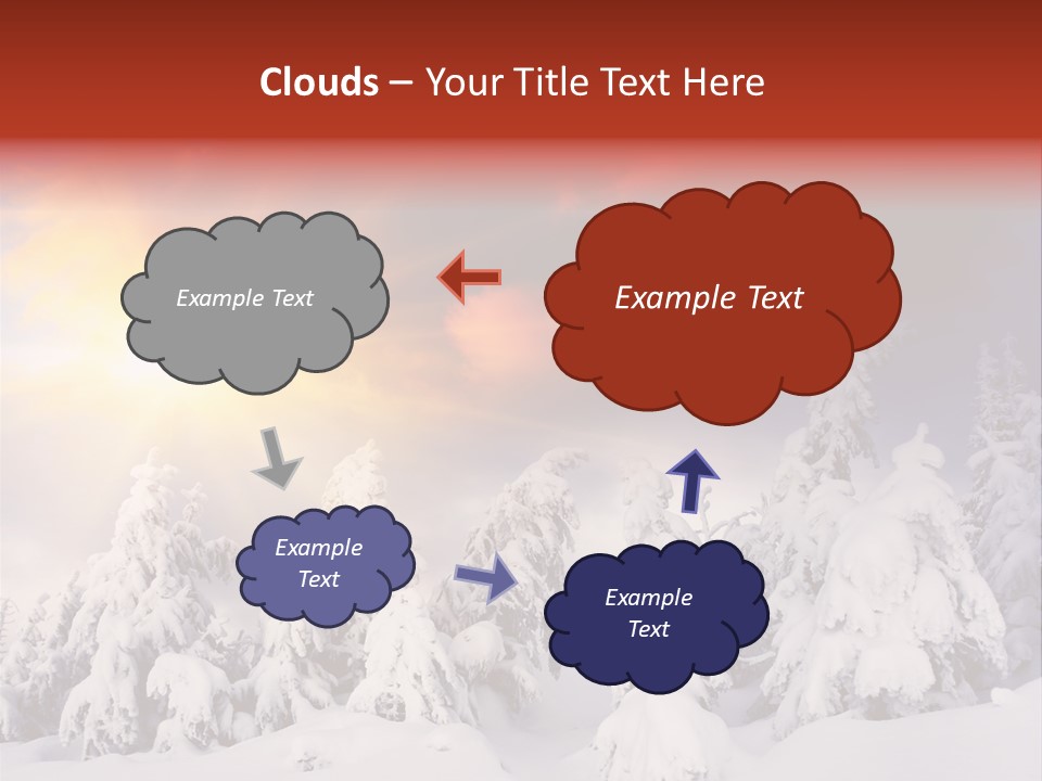 Travel Sunrise Tree PowerPoint Template
