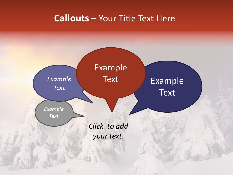 Travel Sunrise Tree PowerPoint Template