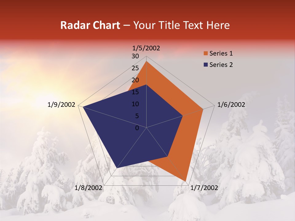 Travel Sunrise Tree PowerPoint Template