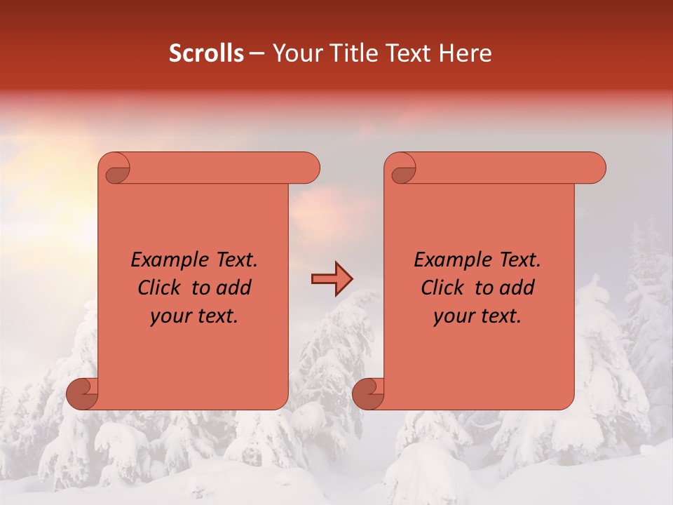 Travel Sunrise Tree PowerPoint Template