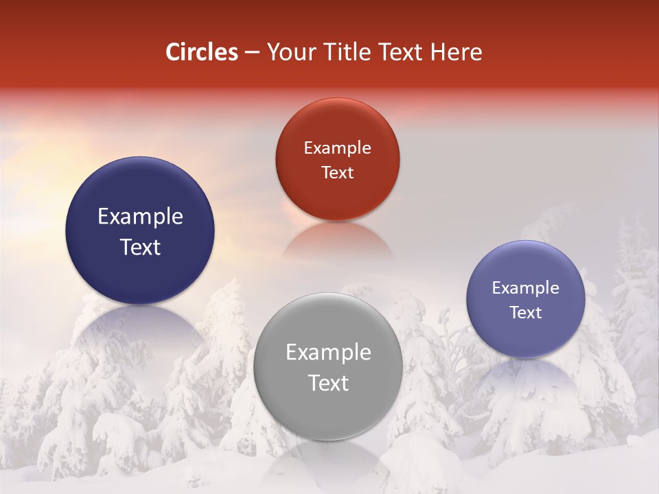 Travel Sunrise Tree PowerPoint Template
