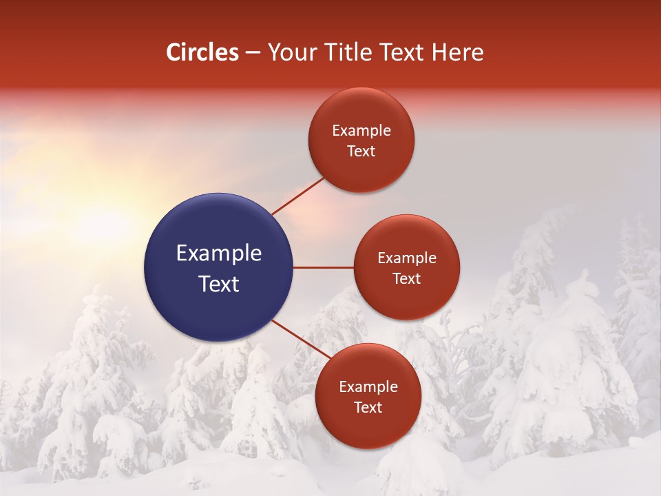 Travel Sunrise Tree PowerPoint Template