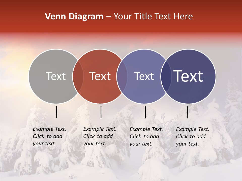 Travel Sunrise Tree PowerPoint Template