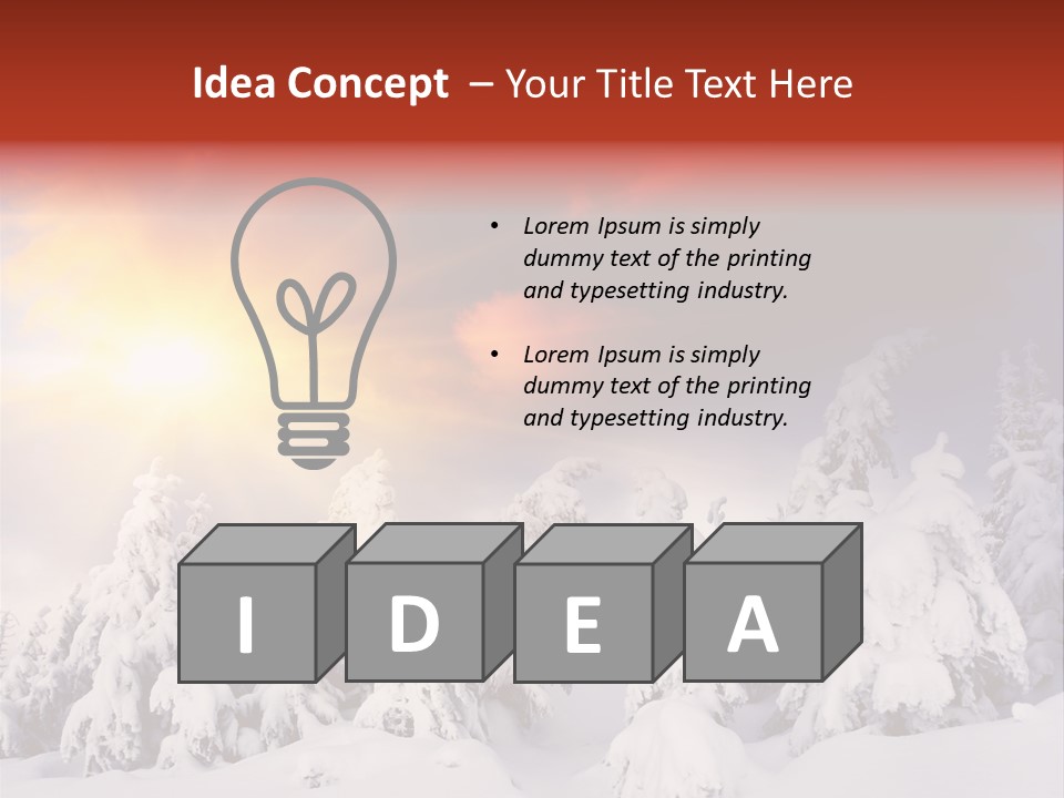 Travel Sunrise Tree PowerPoint Template